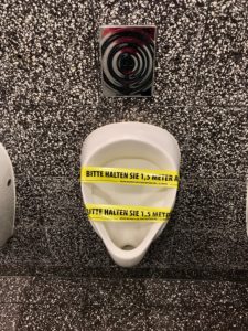 Advice on keeping a urinal in the context of the Corona exit restrictions Advice on keeping a urinal in the context of the Corona exit restrictions